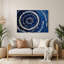Space Star, photographie d'art mural en métal bleu-822483916