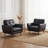 Corvo Faux Leather Armchair-1673942195