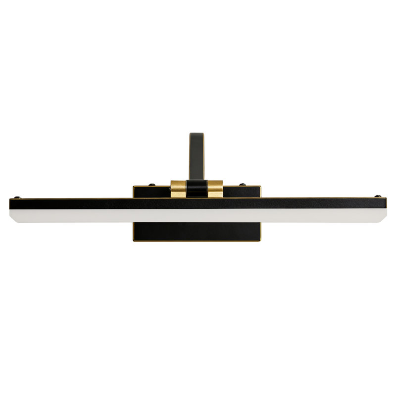 LED Flush Mounted Sconce, Matte Black