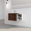 Meuble-lavabo à fermeture en douceur 36 po avec lavabo, petites tablettes de rangement, armoire combinée 24 po et 12 po-1746959643