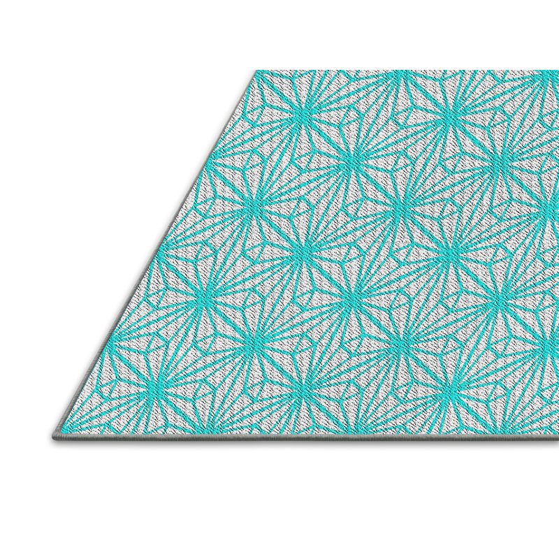 Tapis de surface à motif bleu, Rectangle 3 pi x 5 pi