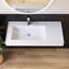 Lavabo de salle de bain mural vasque de salle de bain 39 po Medunjess