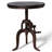 Cecy Pine Round Solid Wood Top with Iron Base Dining Table-306142395