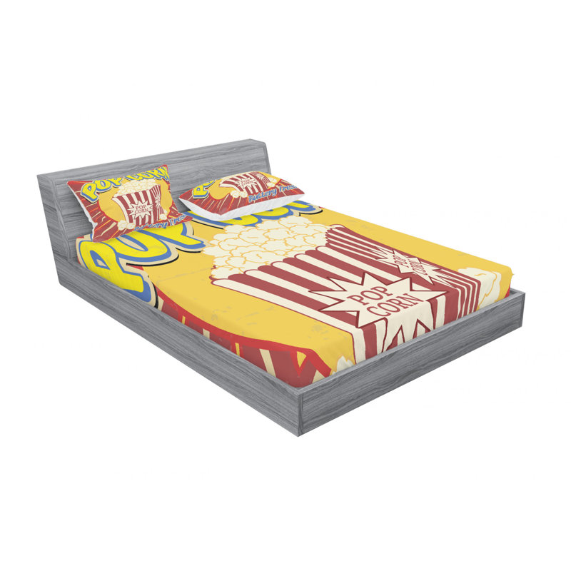 Microfiber Sheet Set, Queen Sheet Set with Fitted Sheet