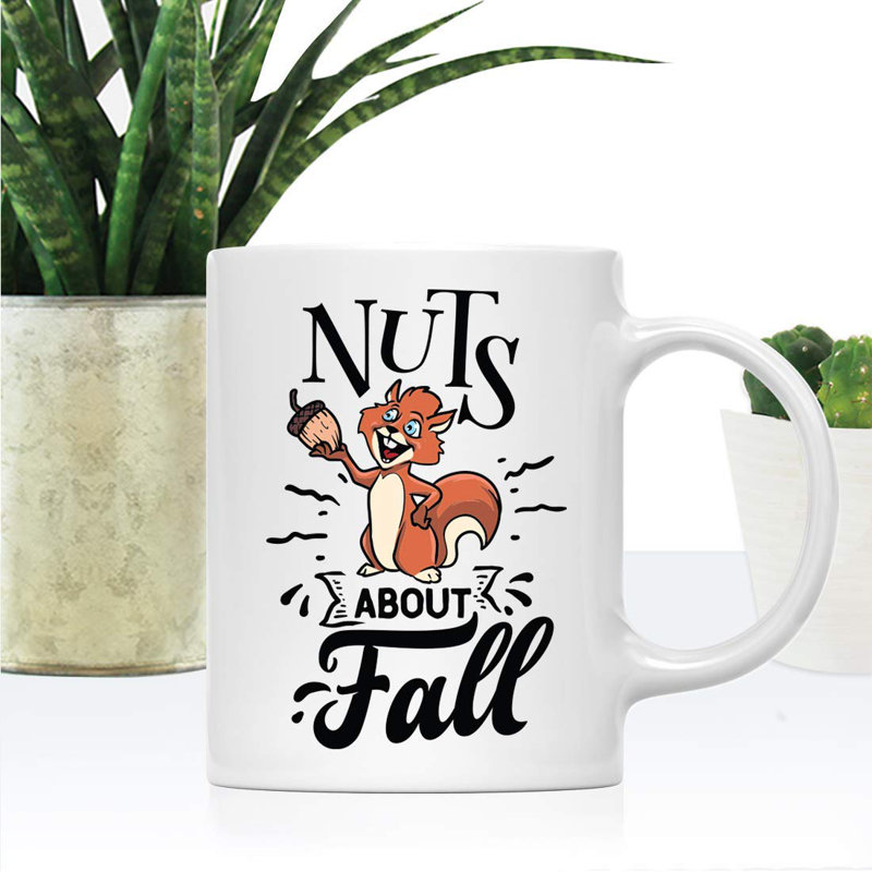 Grande tasse à café en forme de noix écureuil Meagan