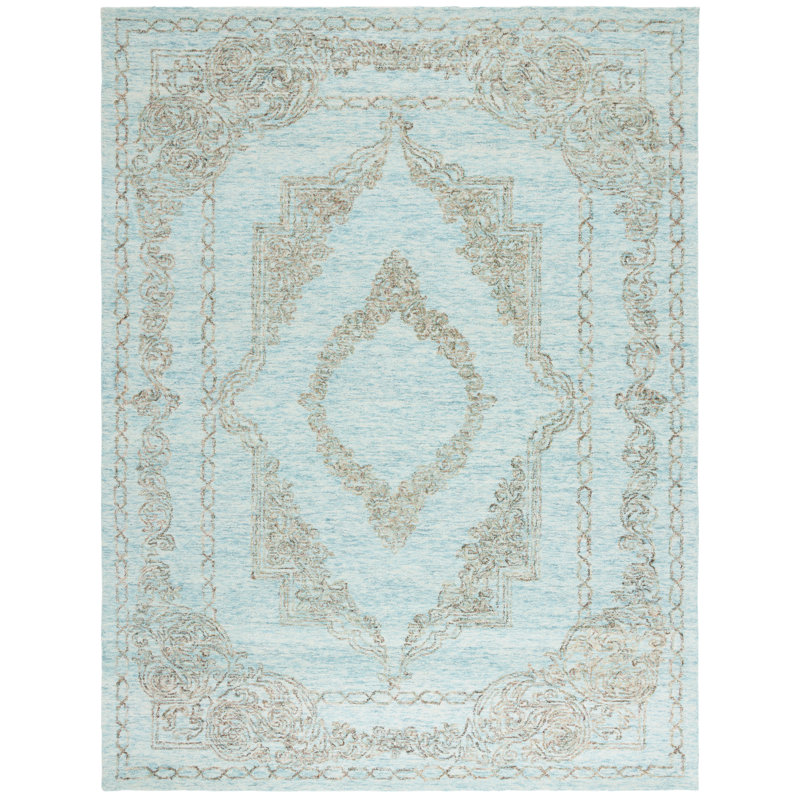 Metro Hand Tufted Wool Pile Oriental Rug, Rectangle 8' x 10'