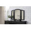 Ensemble de meuble-lavabo de chambre à coucher contemporain avec tiroir et tabouret pliable