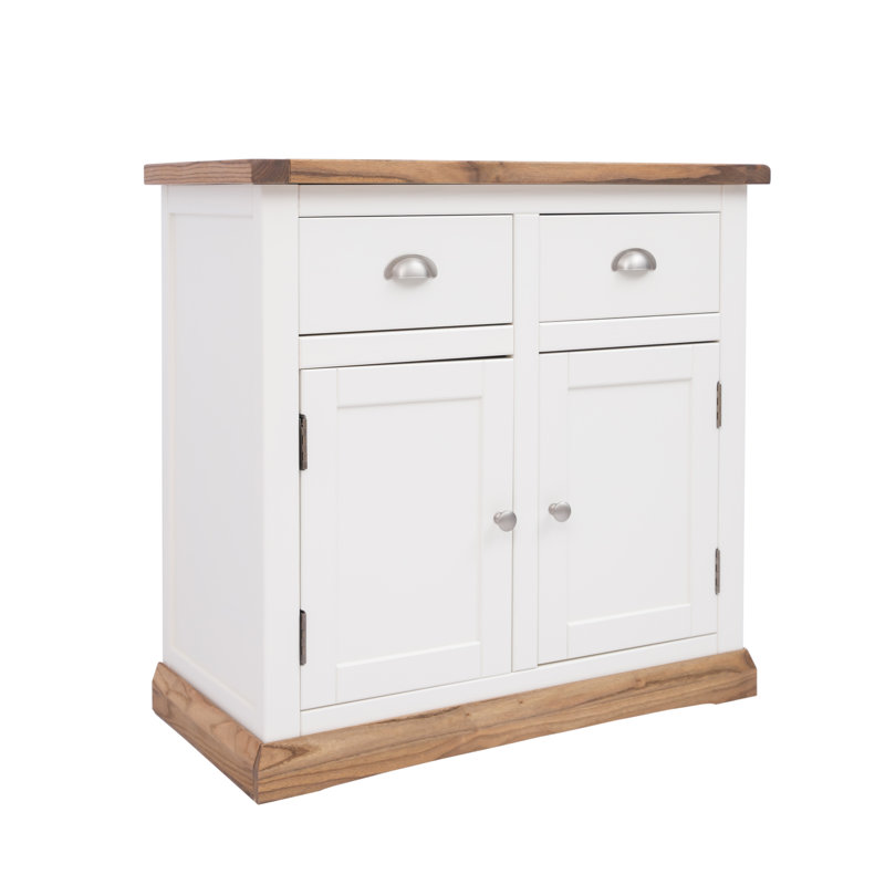 Watson 84cm Sideboard, Off White/Natural