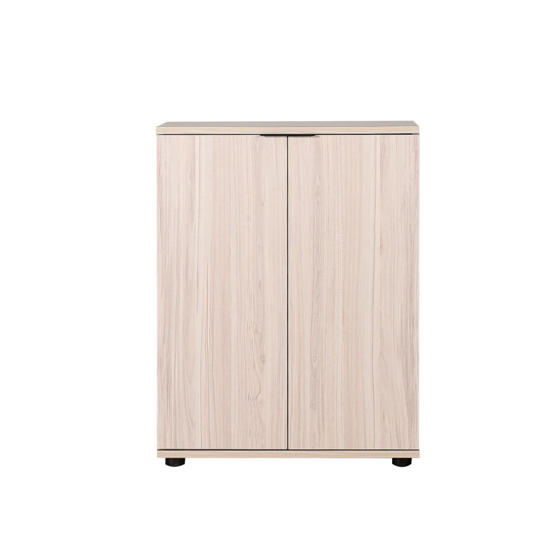 10 Pair Shoe Storage Cabinet, Oak