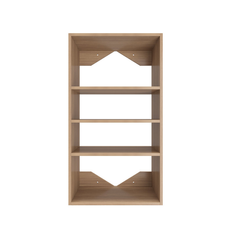 Short Tower Closet Unit Closet System, 36" H x 19.5" W x 14" D, Wood