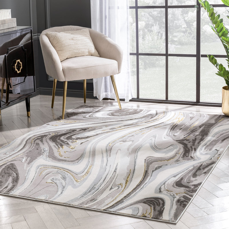 Fairmont Abstract Synthetic Area Rug, Rectangle 120 x 160cm
