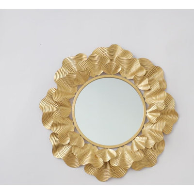 Deverel Metal Round Wall Mirror