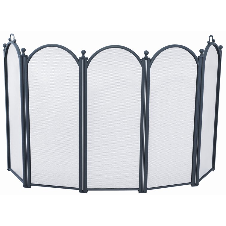 Foerer 5 Panel Steel Fireplace Screen