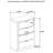 Florenz 4-drawer Bedroom Chest White-1310603339