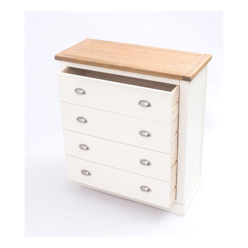Newport 90cm W 4 - Drawer Chest of Drawers, Off White