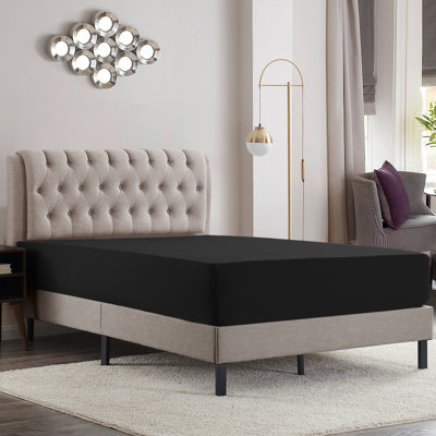 Luxury Double Brushed Microfiber Deep Pocket Fitted Sheet – 16” Mattress Fit, Wrinkle-Free, Fade Resistant & Breathable
