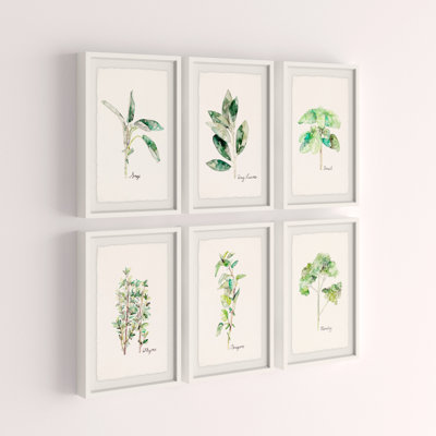 «Herb Family II Hexaptych» par Rachel Byler - reproduction de cadre photo