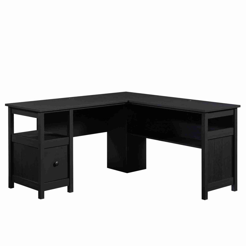 Bureau traditionnel en L avec tiroir classeur