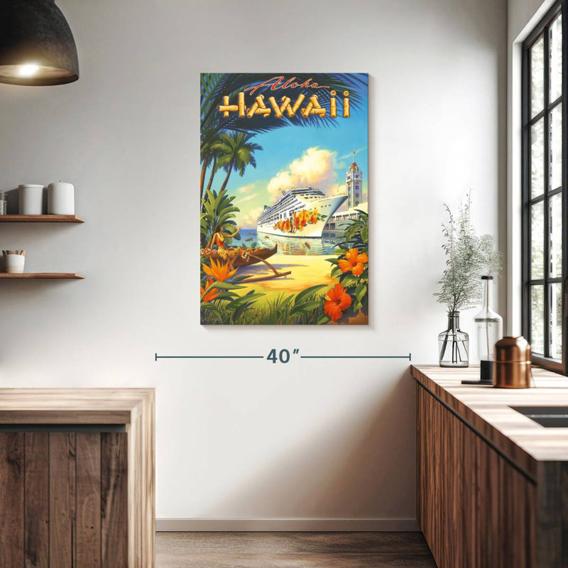 Gillard Pride of Hawaii, H 39 po x l 26 po