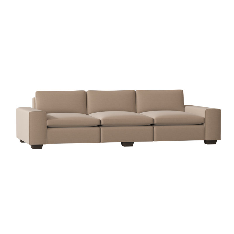 Liam Sofa, Bella Black Performance Velvet, Brown Mahogany