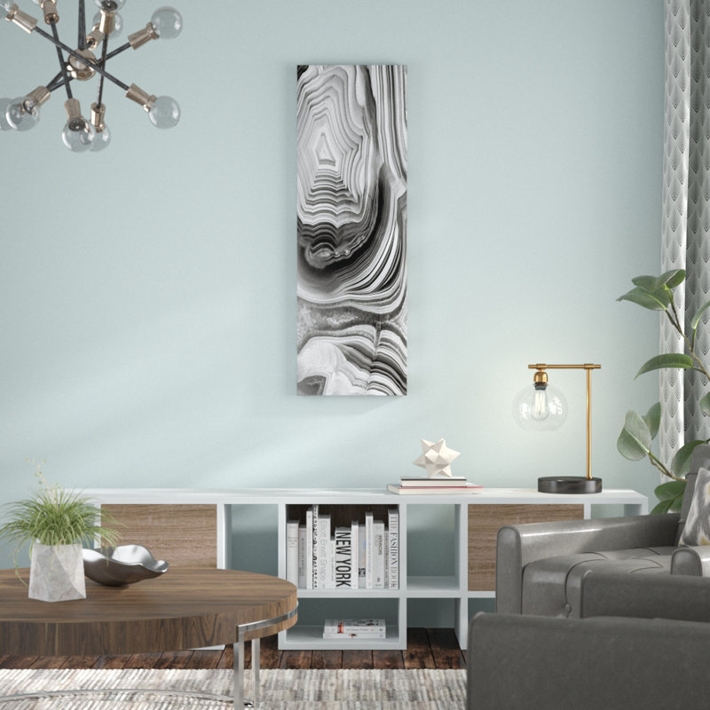 « agate panel i », reproduction d’art sur toile, H 48 po x l 16 po x P 1,5 po