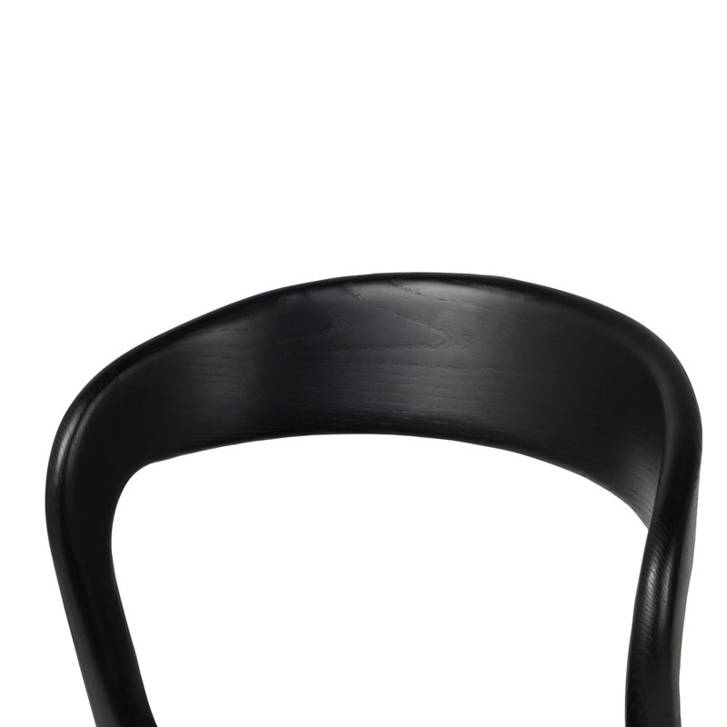 Amare Stool, Counter Stool (26.5" Seat Height), Sonoma Black Genuine Leather/Black