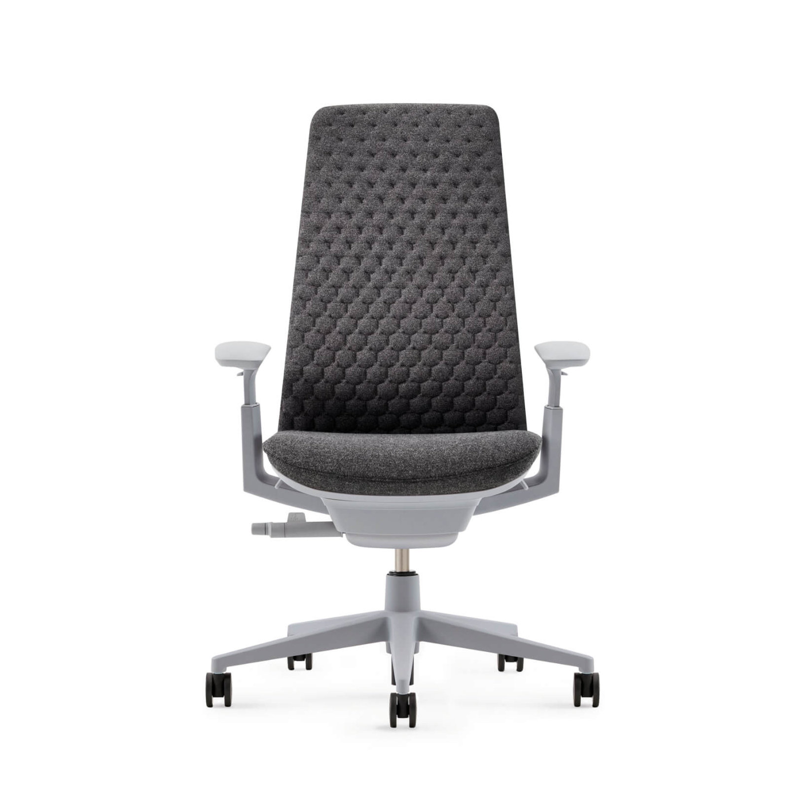 Haworth Fern Digital Knit Task Chair, No, Heathered Gray