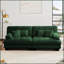 Canapé modulaire capitonné en chenille pour salon-1803640843