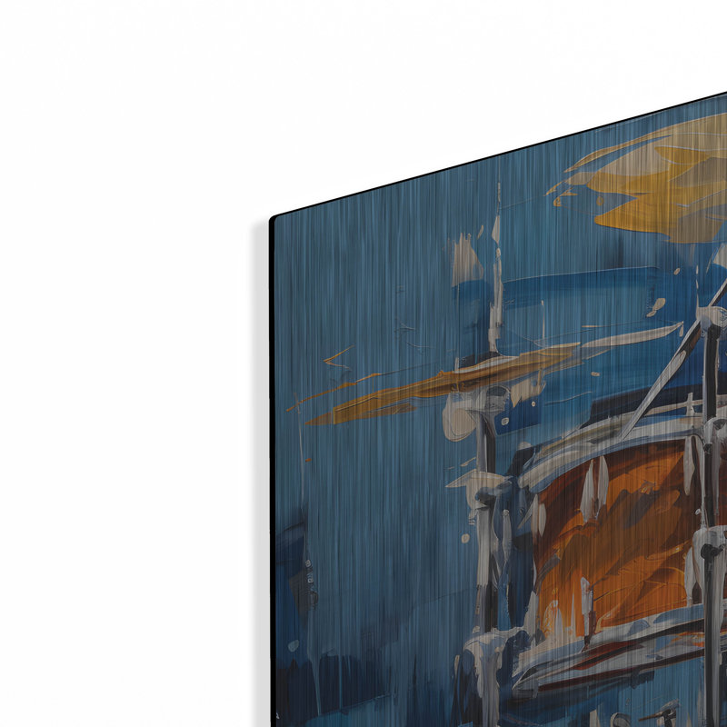 Lark Manor ™ «Drums 1» par Sean Parnell, art mural en métal, H 24 po x l 24 po