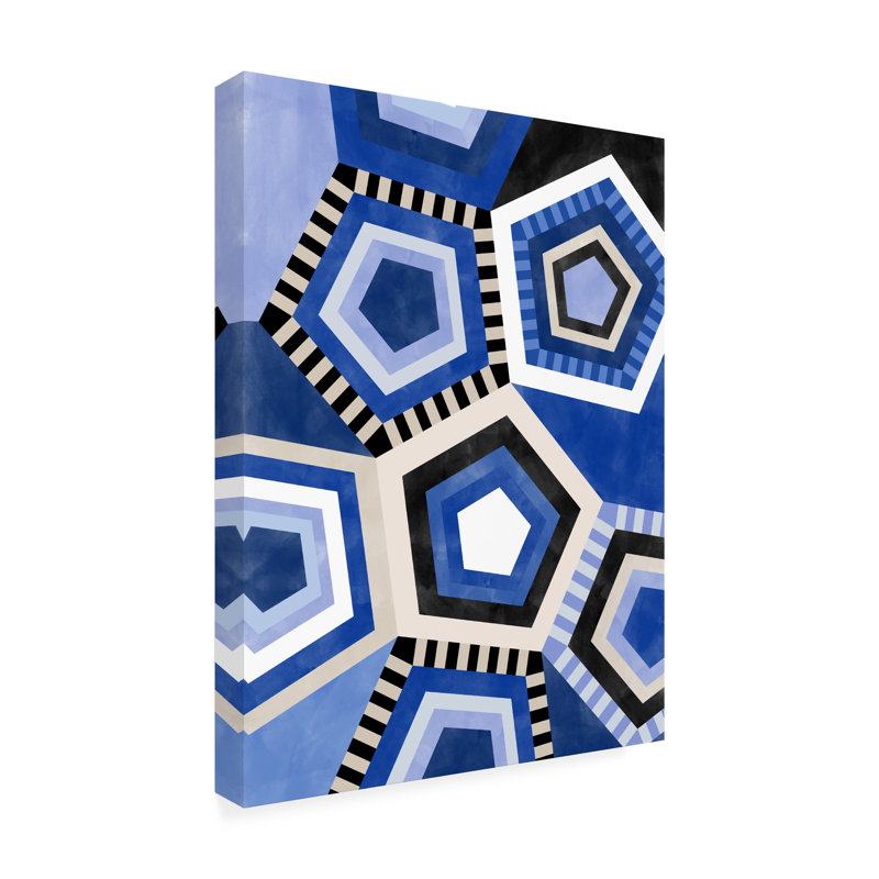 Art sur toile Elena Ristova Indigo61, H 19 po x l 14 po x P 2 po