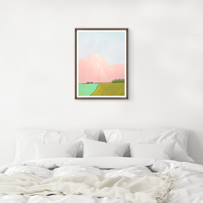 Wine Country in June, Briown Single Picture Frame Paper, Yes