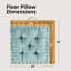 Coussin de sol carré en chenille poly A Alez-130153069-80320329