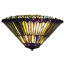 Tiffany Jeweled Peacock 3-Light Bowl Ceiling Fan Light Kit