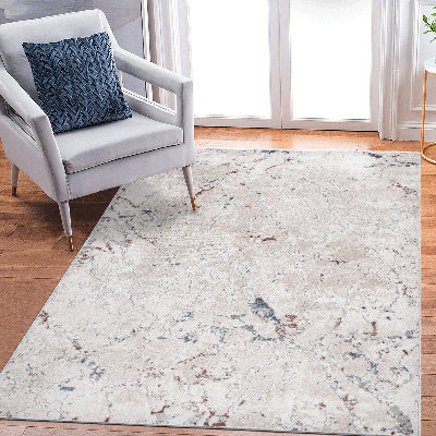 Tapis contemporain multi 8 X 10