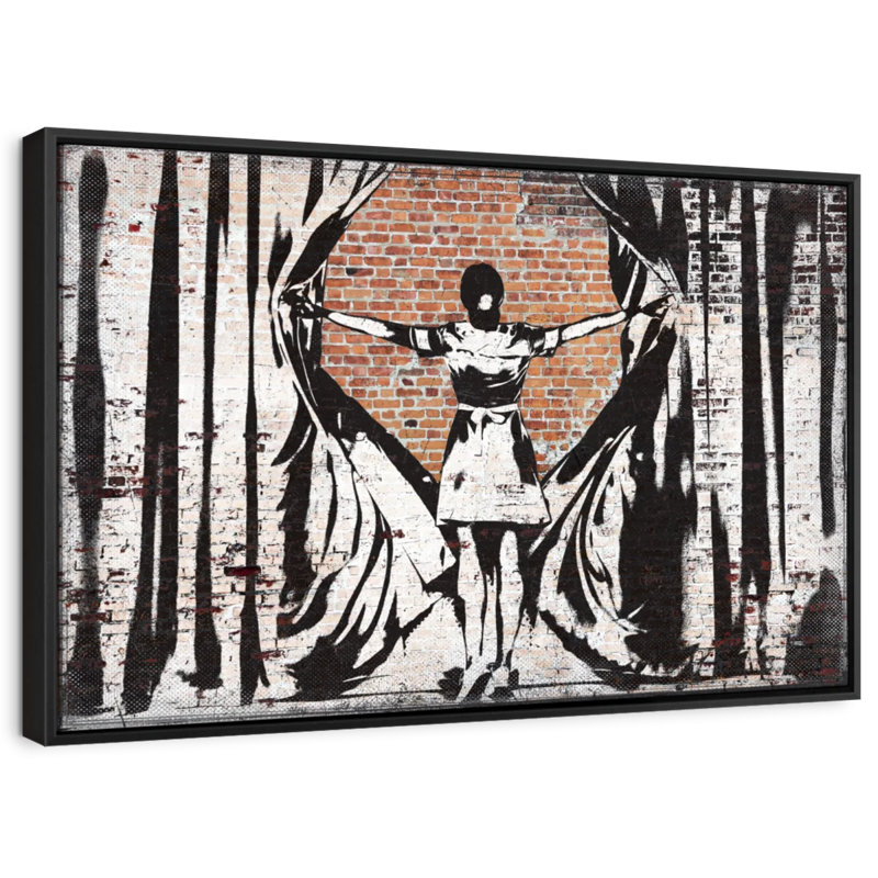 " Open Curtains Canvas Print ", 9" H x 13" W