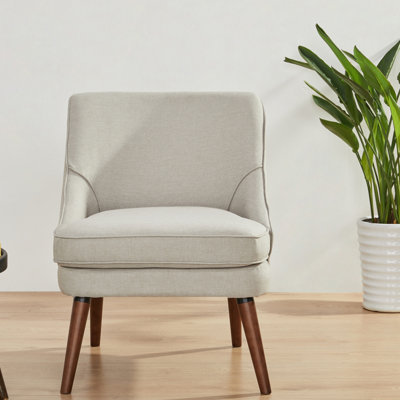 Chaise d'appoint en lin 24,8 po Laurine