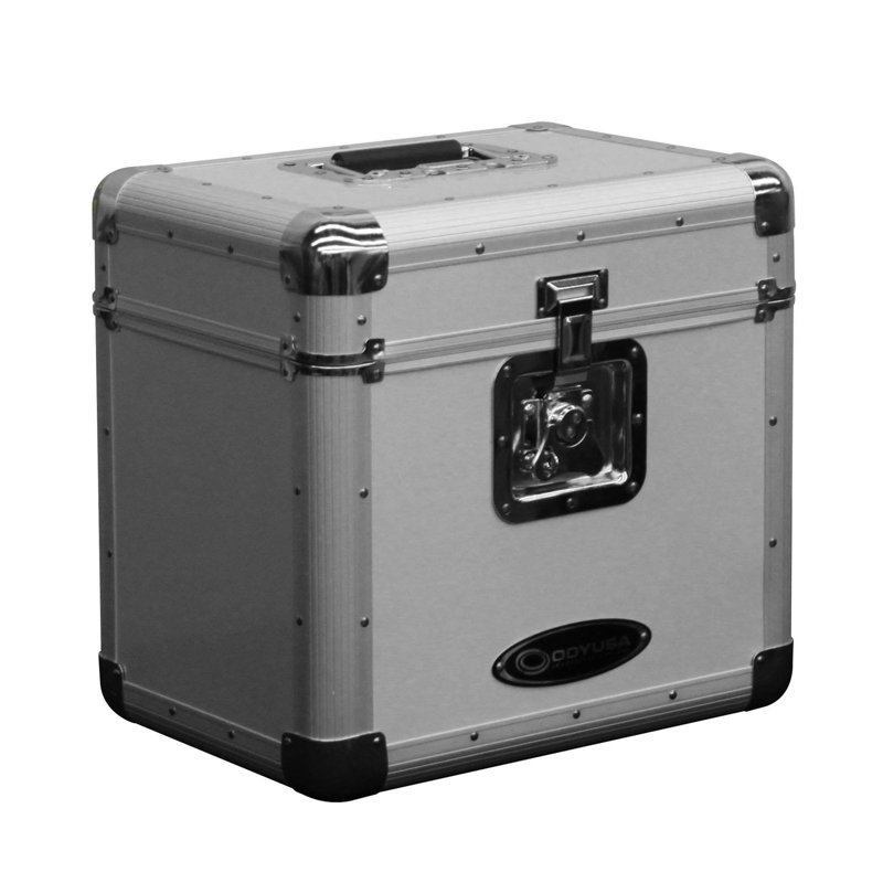 Odyssey LP Vinyl Records Stacking Utility Krom Transport Case (4 Pack)