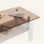 Table basse rectangulaire avec plateau de rangement en verre trempé et panneau de fibres à densité moyenne Fraiya-97769656-97769659
