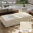  50,000 BTU 56 in. Rectangle Iron Propane Fire Pit Table W Tank Cover and Wind Guard for Outdoor Patio-1008693890