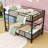 Metal Bunk Bed With Raised Security Fence-542903527-542903515