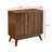 Mid Century Modern Fluted Sideboard Cabinet with Adjustable Shelves Solid Wood Legs and Versatile Storage for Living Room-425286328