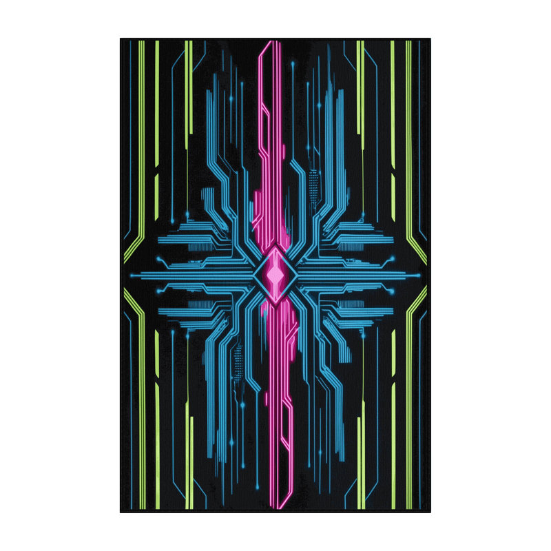 Cosmic Pulse Rug, Rectangle 8' x 12'