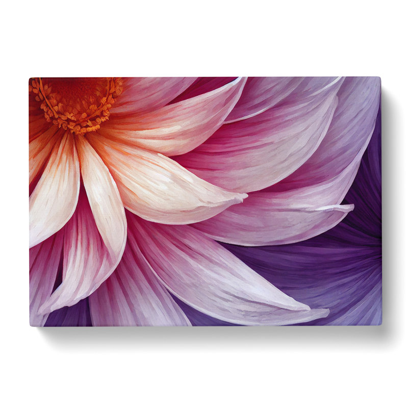 Enchanting Flower Abstract - Wrapped Canvas, 50cm H x 76cm W x 3cm D