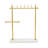 Marble Gold Jewelry Stand with Rectangular Base