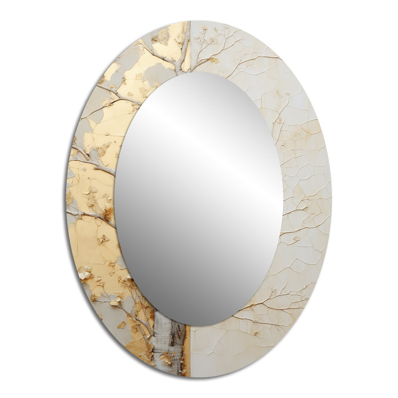 Décoration murale miroir doré et doré, 40 po x 30 po