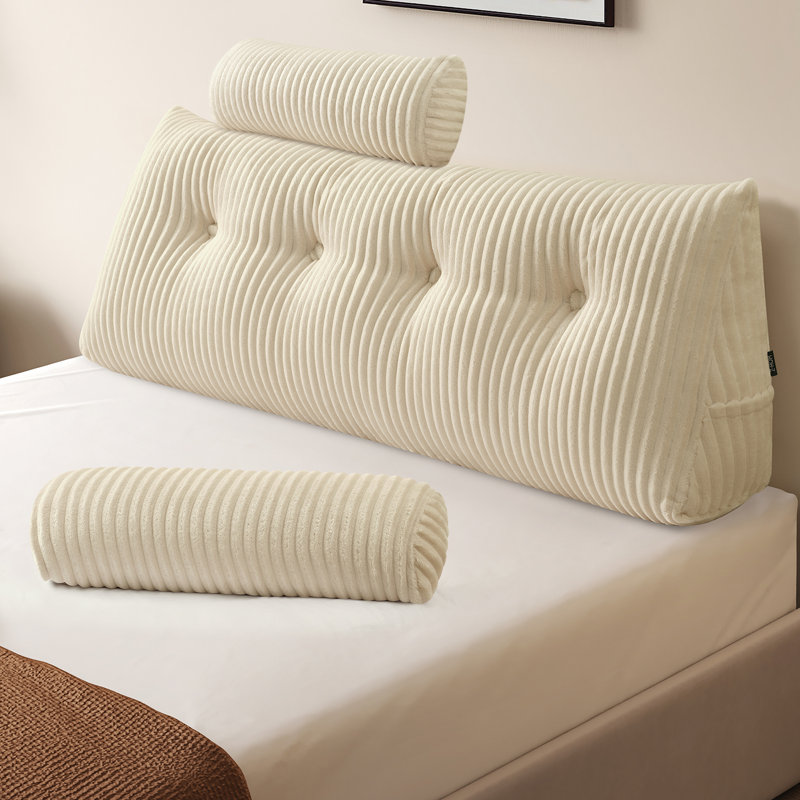 Tête de lit Comfort Comfort, Crème, Très grand (l 75,98 po x H 19,69 po)