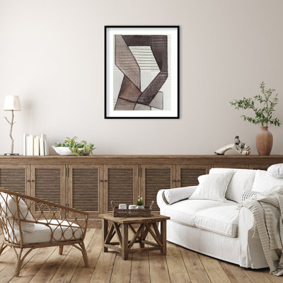 Folding Geo II by Vanna Lam Wood Framed Wall Art Print