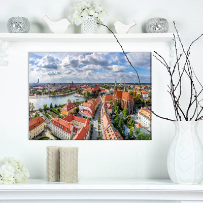 « wroclaw pologne old town panorama », reproduction de photo sur toile tendue