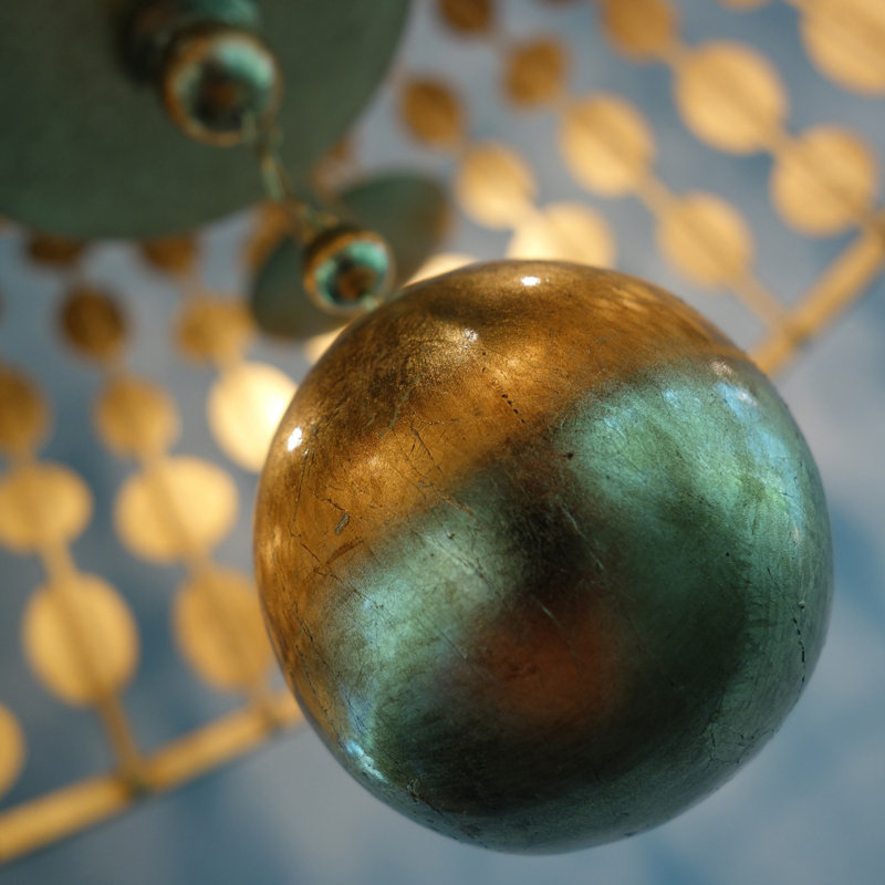 Dufrene 5 - Light Dimmable Chandelier, Antique Gold