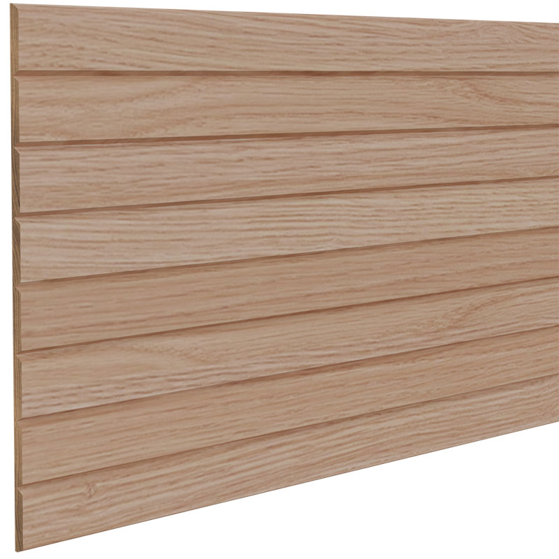 Tambour à lattes fines de 1-1 / 2 po - (l 12 po x L 96 po), Chêne rouge naturel